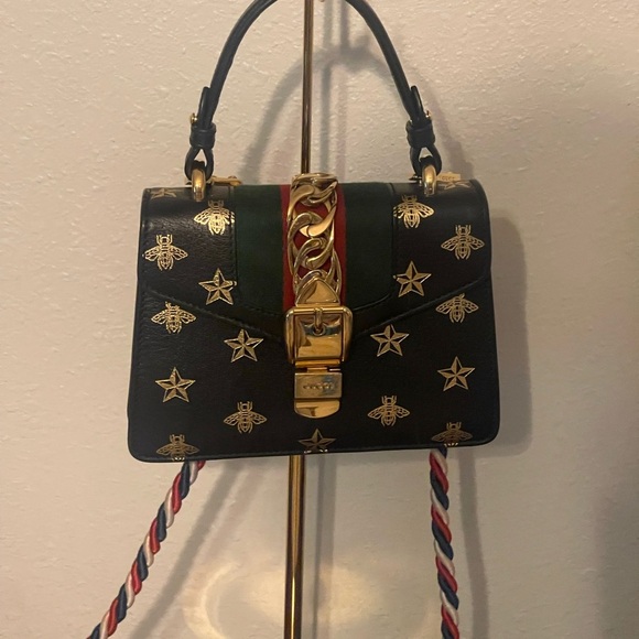 Gucci Sylvie Stars and Bees Mini Bag - Picture 1 of 11